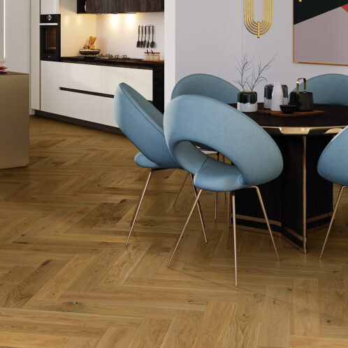 Szalagparketta Mainland Tölgy Halszálka 130