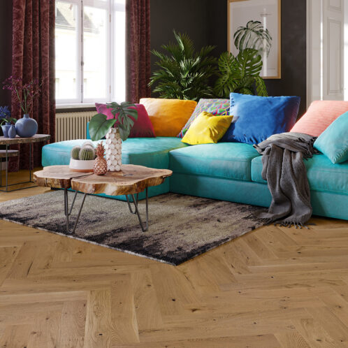 Szalagparketta Mainland Tölgy Halszálka 110